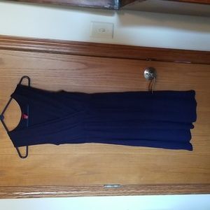 Navy blue knee length dress